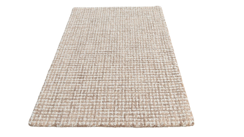 Tapis en laine tufté à la main vert sauge, tapis moderne texturé, tapis contemporain neutre (Copie)