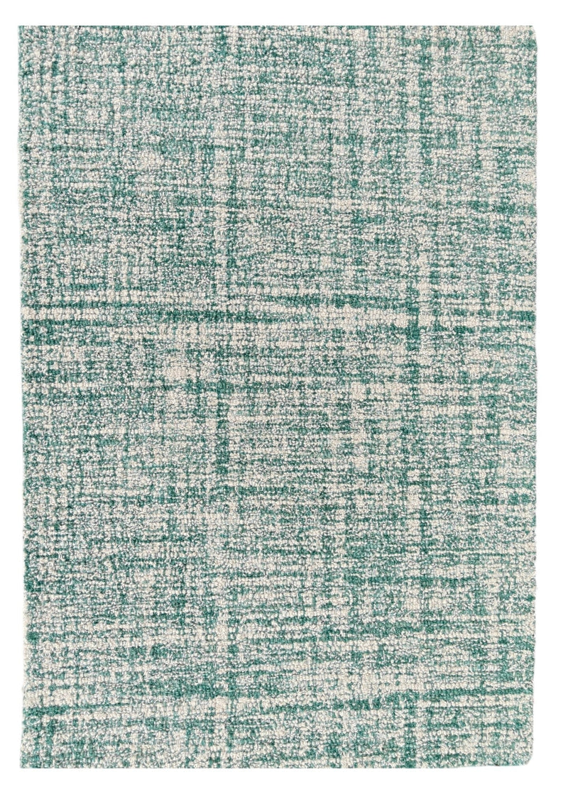 Sage Green Hand Tufted Wool Rug, Modern Loop Area Rug, Contemporary Neutral Carpet