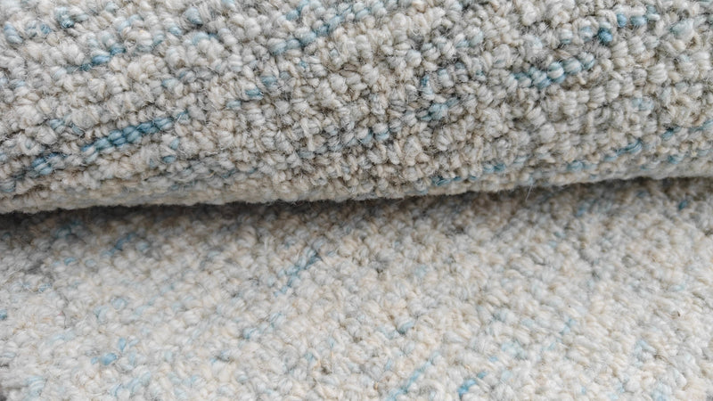Tapis en laine tufté à la main vert sauge, tapis moderne texturé, tapis contemporain neutre (Copie)