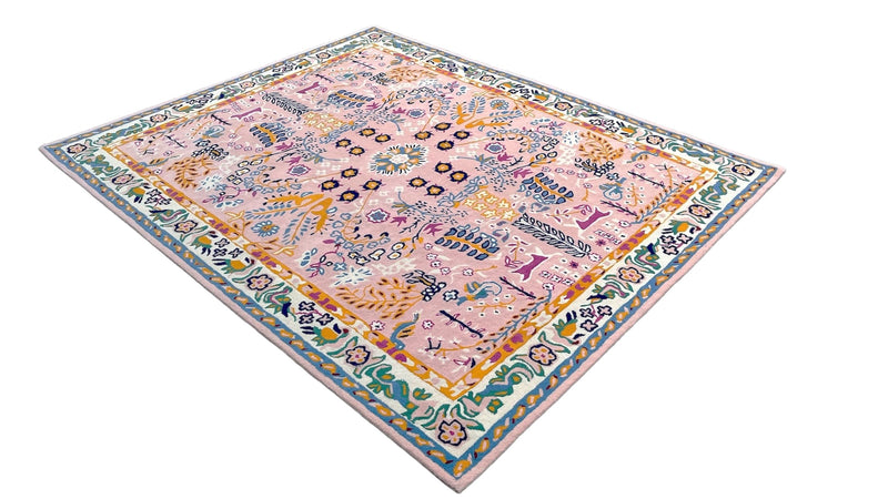 Avery Traditional Wool Rug | Hand Tufted Floral Area Rug | Vintage Botanical Carpet