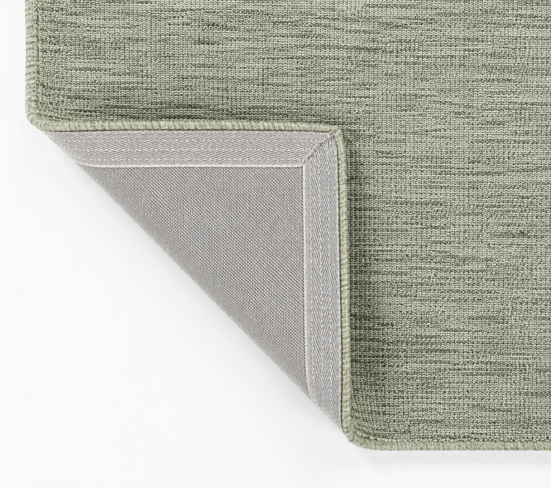 Okilo Sage Loop Wool Area Rug | Handmade Solid Modern Minimalist Carpet