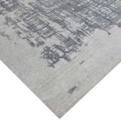 Tapis Anatolie Oushak en laine noué à la main bleu