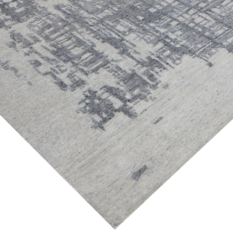 Tapis Anatolie Oushak en laine noué à la main bleu