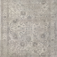 The Alora Vintage All-Over Motif Hand-Knotted Rug – Muted Greige