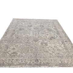 The Alora Vintage All-Over Motif Hand-Knotted Rug – Muted Greige