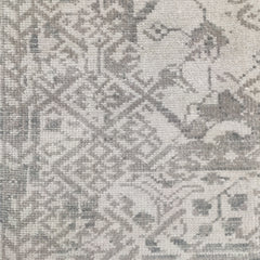 The Alora Vintage All-Over Motif Hand-Knotted Rug – Muted Greige