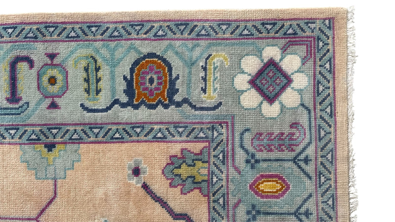 Anatolia Oushak Hand Knotted Wool Rug Beige
