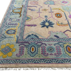 Anatolia Oushak Hand Knotted Wool Rug Beige