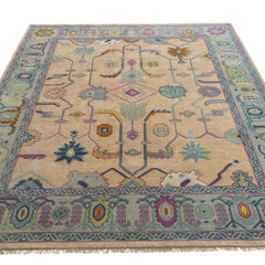 Anatolia Oushak Hand Knotted Wool Rug Beige