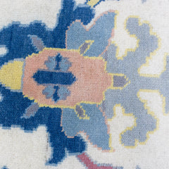Anatolia Oushak Hand Knotted Wool Rug Blue