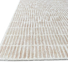 Capitola Hand Tufted Wool Rug | Sand Beige Textured Area Rug | Modern Minimalist Carpet
