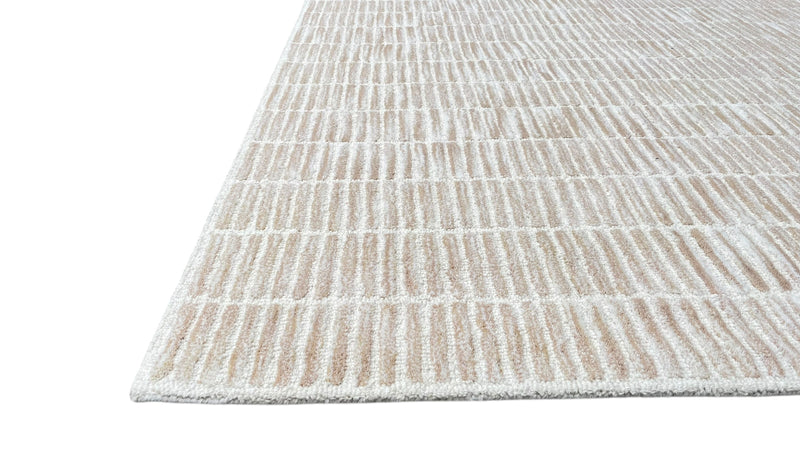 Capitola Hand Tufted Wool Rug | Sand Beige Textured Area Rug | Modern Minimalist Carpet