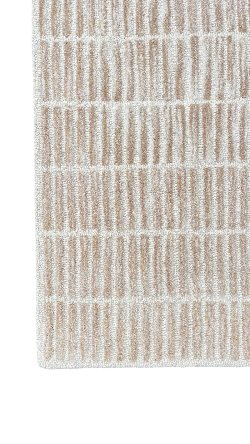 Capitola Hand Tufted Wool Rug | Sand Beige Textured Area Rug | Modern Minimalist Carpet