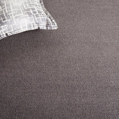 Glam Wool Pebble Border Hand-Tufted Wool & Viscose Rug | Ash Grey Textured Modern Area Rug