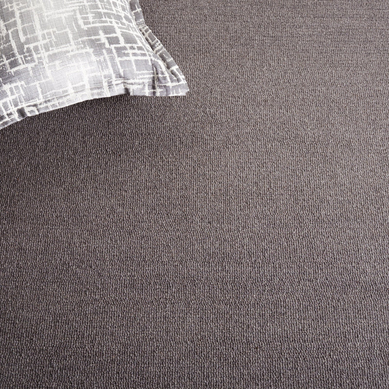Glam Wool Pebble Border Hand-Tufted Wool & Viscose Rug | Ash Grey Textured Modern Area Rug