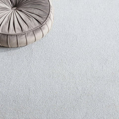 Glam Wool Pebble Border Hand-Tufted Wool & Viscose Rug | Ivory Textured Modern Area Rug