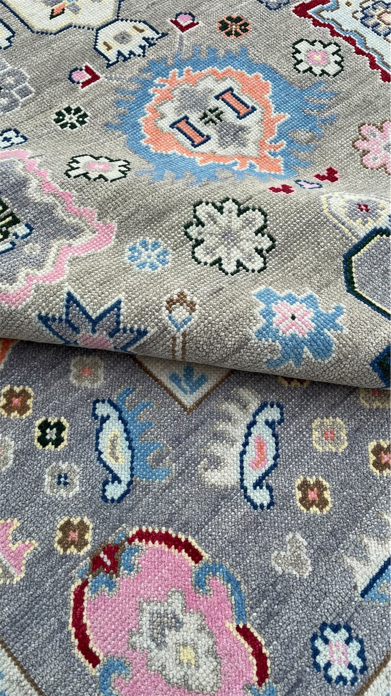 Heirloom Traditional Hand Knotted Wool Rug Ash Grey