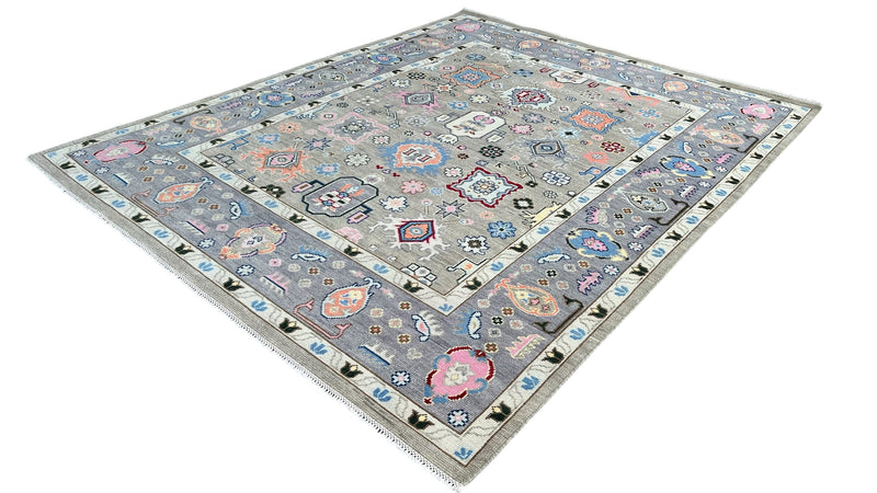 Heirloom Traditional Hand Knotted Wool Rug Ash Grey