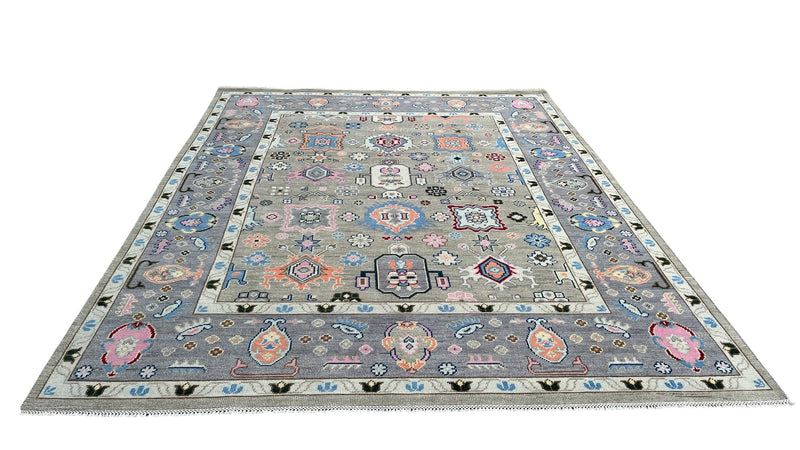 Heirloom Traditional Hand Knotted Wool Rug Ash Grey