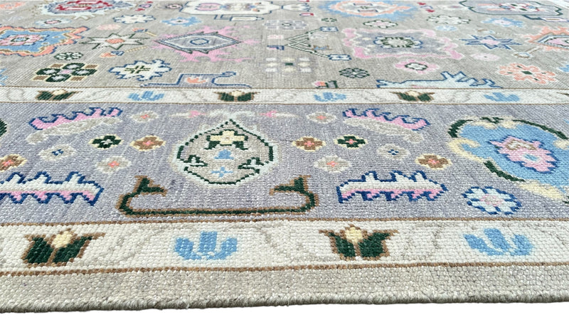 Heirloom Traditional Hand Knotted Wool Rug Ash Grey