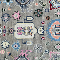 Heirloom Traditional Hand Knotted Wool Rug Ash Grey