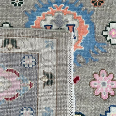 Heirloom Traditional Hand Knotted Wool Rug Ash Grey