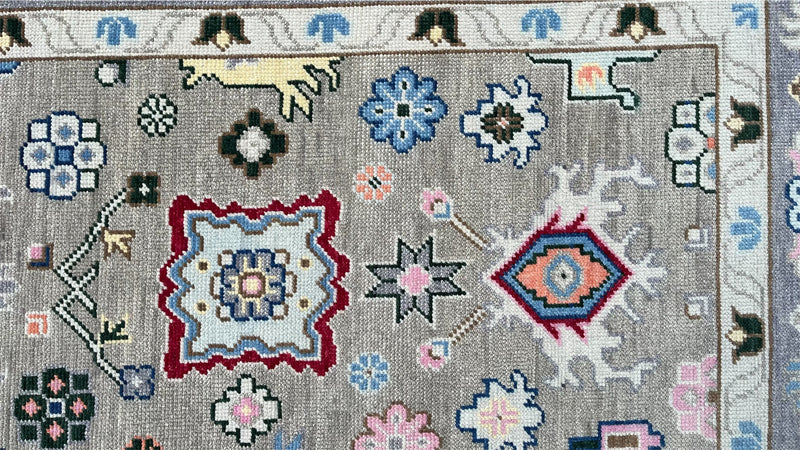 Heirloom Traditional Hand Knotted Wool Rug Ash Grey