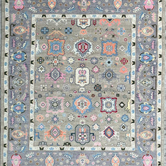 Heirloom Traditional Hand Knotted Wool Rug Ash Grey