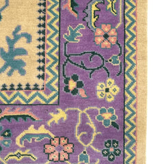 Heritage Oriental Hand Knotted Wool Rug Butter Yellow