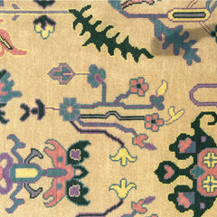 Heritage Oriental Hand Knotted Wool Rug Butter Yellow