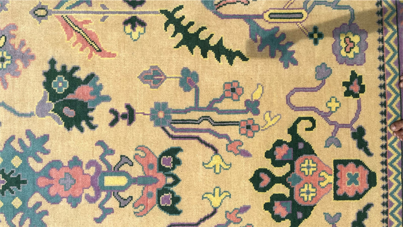 Heritage Oriental Hand Knotted Wool Rug Butter Yellow