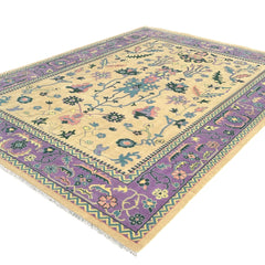 Heritage Oriental Hand Knotted Wool Rug Butter Yellow