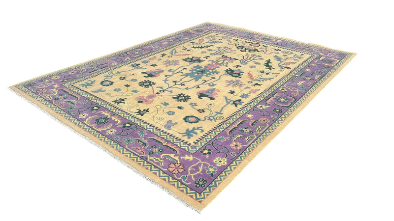 Heritage Oriental Hand Knotted Wool Rug Butter Yellow