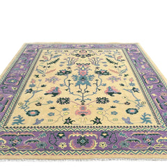 Heritage Oriental Hand Knotted Wool Rug Butter Yellow