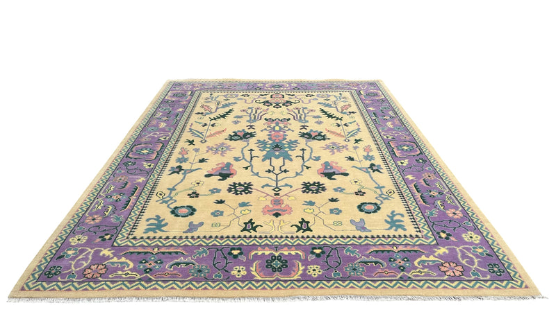Heritage Oriental Hand Knotted Wool Rug Butter Yellow