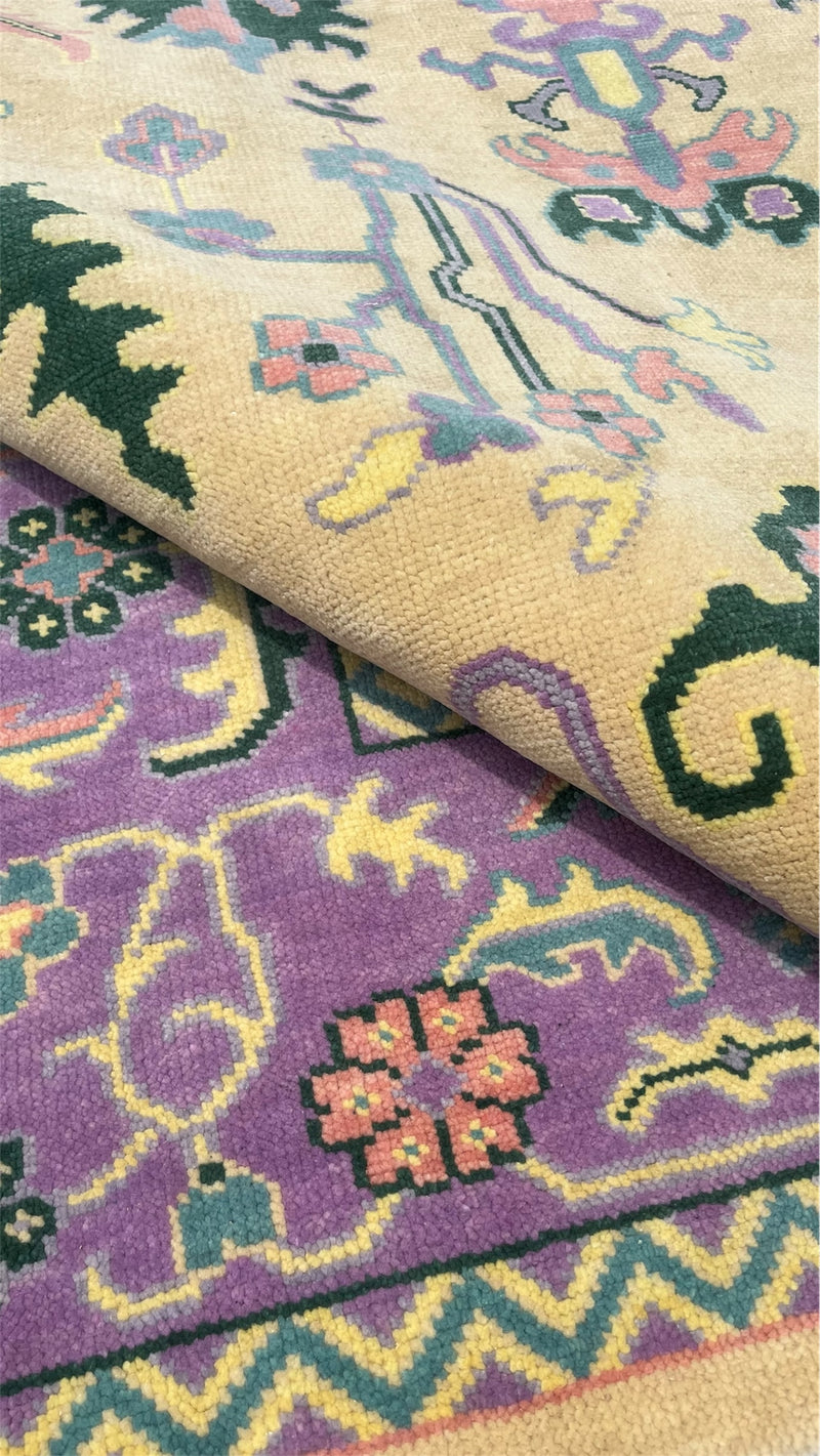 Heritage Oriental Hand Knotted Wool Rug Butter Yellow