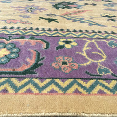 Heritage Oriental Hand Knotted Wool Rug Butter Yellow