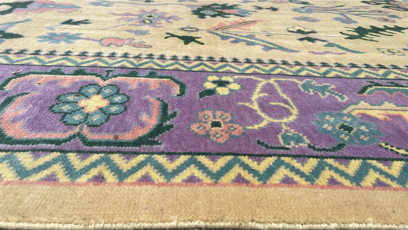 Heritage Oriental Hand Knotted Wool Rug Butter Yellow