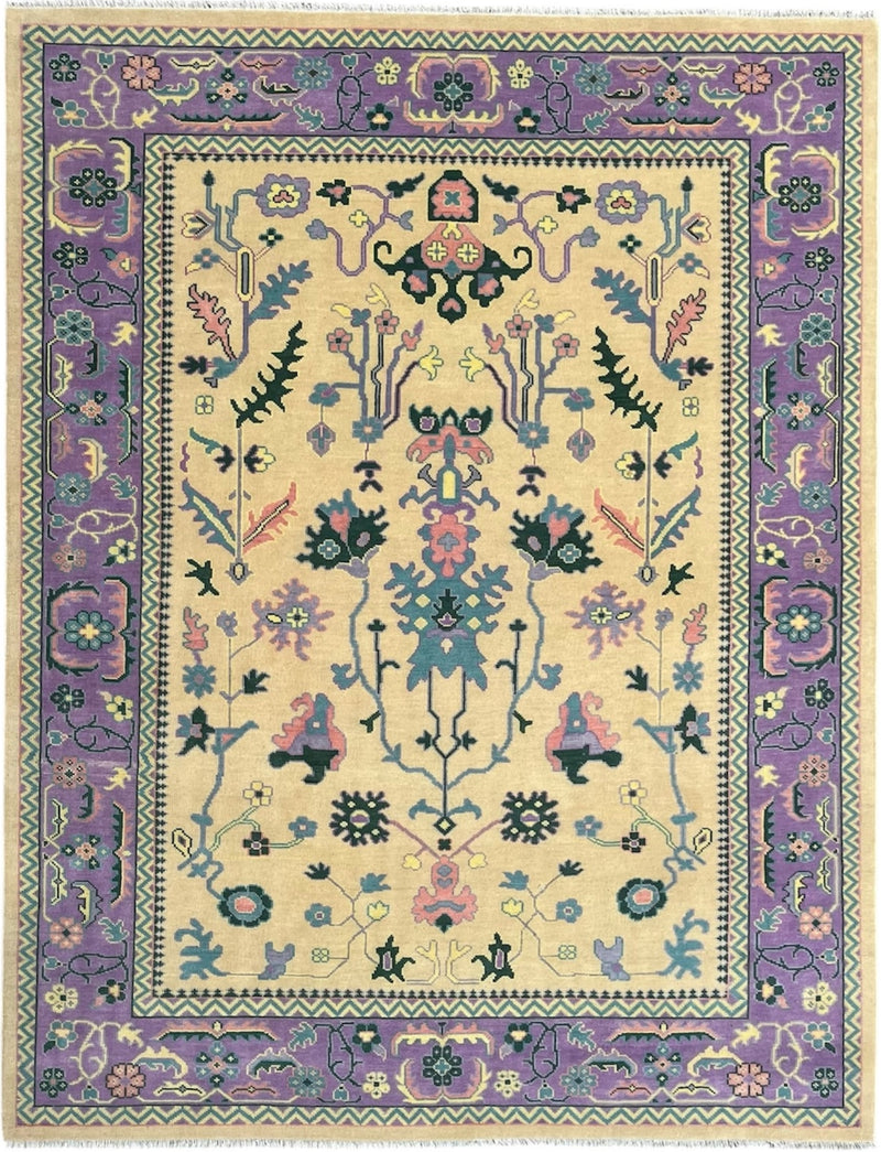 Heritage Oriental Hand Knotted Wool Rug Butter Yellow