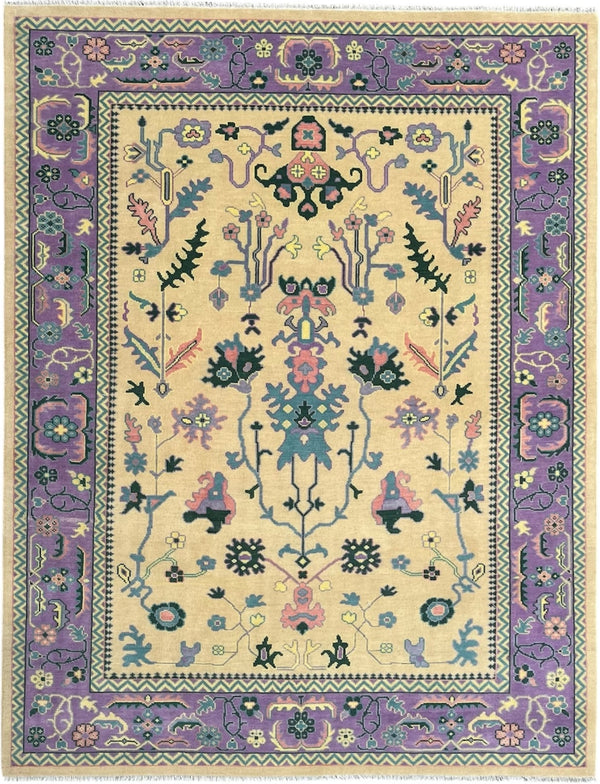 Heritage Oriental Hand Knotted Wool Rug Butter Yellow
