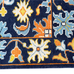 Heritage Oriental Hand Knotted Wool Rug navy Blue