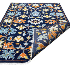 Heritage Oriental Hand Knotted Wool Rug navy Blue