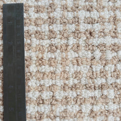 Siena Tan & Ivory Hand-Tufted Wool Rug | Textured Loop Pile Geometric Area Rug