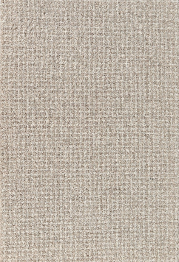 Arden Oatmeal Ivory Hand-Tufted Wool Rug | Textured High Loop Pile Modern Area Rug