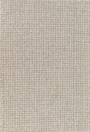 Arden Oatmeal Ivory Hand-Tufted Wool Rug | Textured High Loop Pile Modern Area Rug