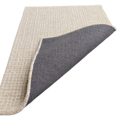 Arden Oatmeal Ivory Hand-Tufted Wool Rug | Textured High Loop Pile Modern Area Rug