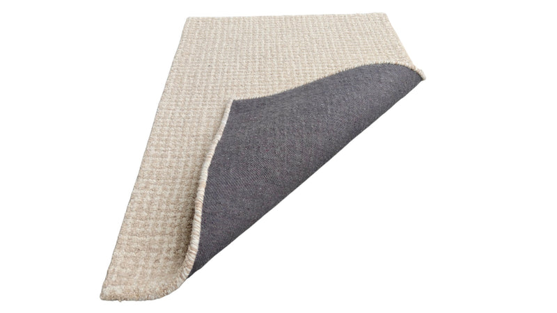 Arden Oatmeal Ivory Hand-Tufted Wool Rug | Textured High Loop Pile Modern Area Rug
