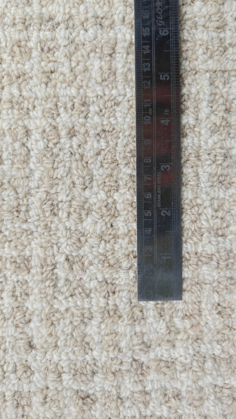 Arden Oatmeal Ivory Hand-Tufted Wool Rug | Textured High Loop Pile Modern Area Rug