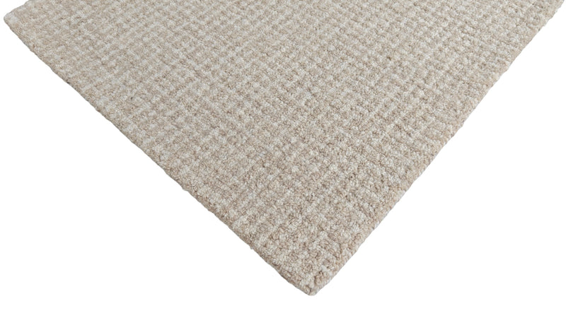 Arden Oatmeal Ivory Hand-Tufted Wool Rug | Textured High Loop Pile Modern Area Rug