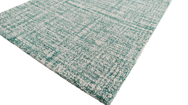 Sage Green Hand Tufted Wool Rug, Textured Modern Area Rug, Contemporary Neutral Carpet